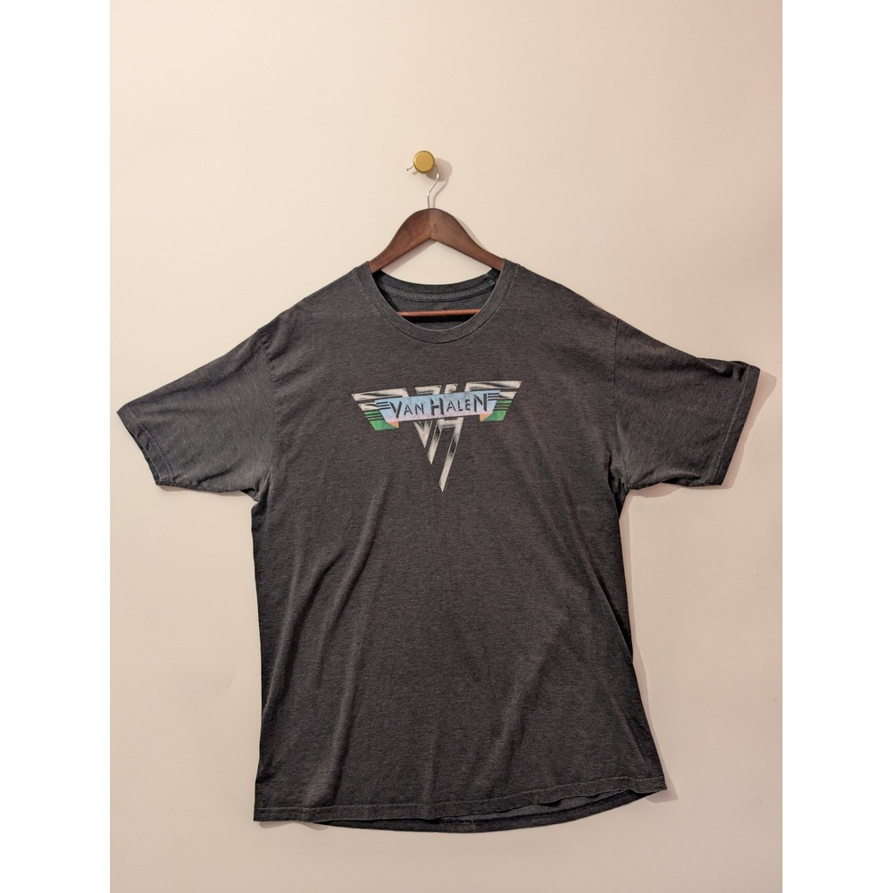 Van Halen T Shirt Mens XL Charcoal Excellent Graphic Logo Rock Band Tee